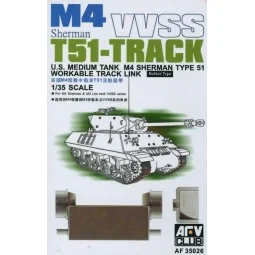 M4/M3 T51 SHERMAN TRACKS, 1/35 - AFV-Club AF35026
