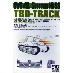 SHERMAN HVSS T80 Tracks - AFV-Club AF35032
