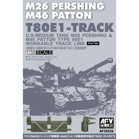 T-80E1 PERSHING TRACKS - AFV-Club AF35036