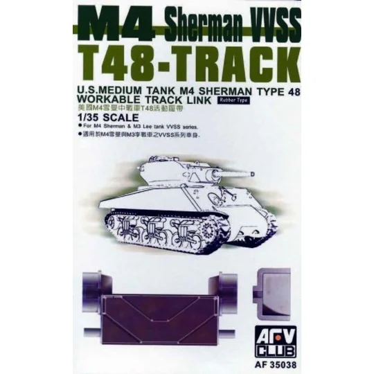T-48 SHERMAN TRACKS (ARTICULATED) - AFV-Club AF35038