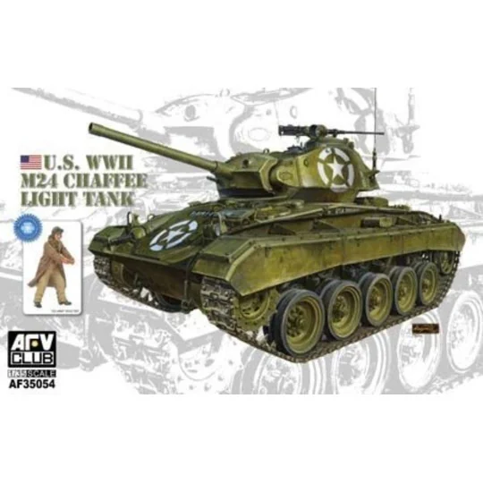 WWII M24 Chaffee Light Tank, 1/35 - AFV-Club AF35054