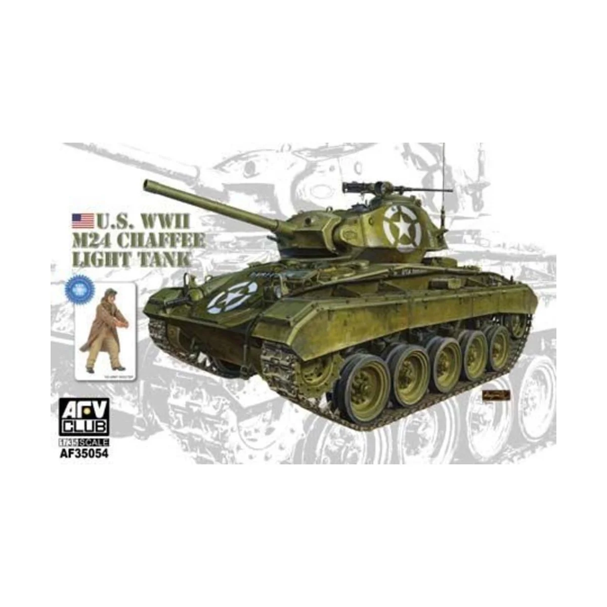 WWII M24 Chaffee Light Tank - AFV-Club AF35054