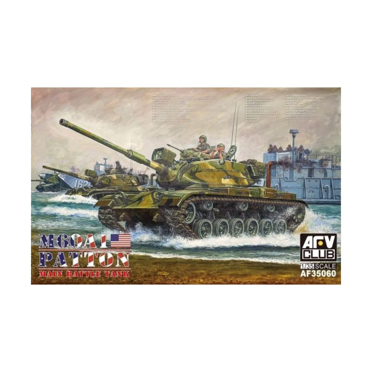 M60A1 Patton Main Battle Tank, 1/35 - AFV-Club AF35060