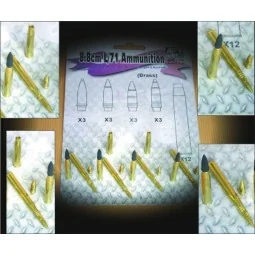 8, 8 cm L/71 Ammunition for German, 1/35 - AFV-Club AF35086