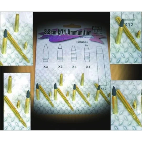 8,8 cm L/71 Ammunition for German - AFV-Club AF35086