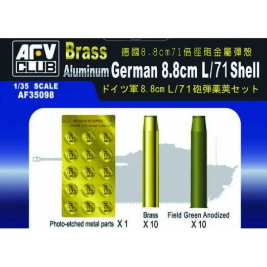 German 8,8 cm L/71 SHELL - AFV-Club AF35098