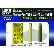 German 8, 8 cm L/71 SHELL, 1/35 - AFV-Club AF35098 German 8, 8 cm L/71 SHELL, 1/35 - AFV-Club AF35098