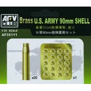 US 90 mm SHELL CASE (METAL), 1/35 - AFV-Club AF35111