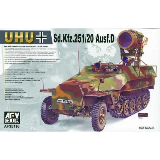 SDKFZ 251/20 AUSF D ''UHU'', 1/35 - AFV-Club AF35116 SDKFZ 251/20 AUSF D ''UHU'', 1/35 - AFV-Club AF35116