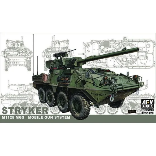 STRYKER w/105mm gun MGS, 1/35 - AFV-Club AF35128 STRYKER w/105mm gun MGS, 1/35 - AFV-Club AF35128