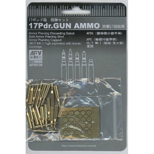 17Pdr. Gun Ammo - AFV-Club AF35138