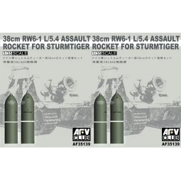 38cm RW61 rocket set for Sturmtiger, 1/35 - AFV-Club AF35139