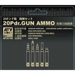 British 20 pdr ammo set, 1/35 - AFV-Club AF35158