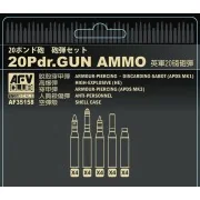 British 20 pdr ammo set, 1/35 - AFV-Club AF35158 British 20 pdr ammo set, 1/35 - AFV-Club AF35158