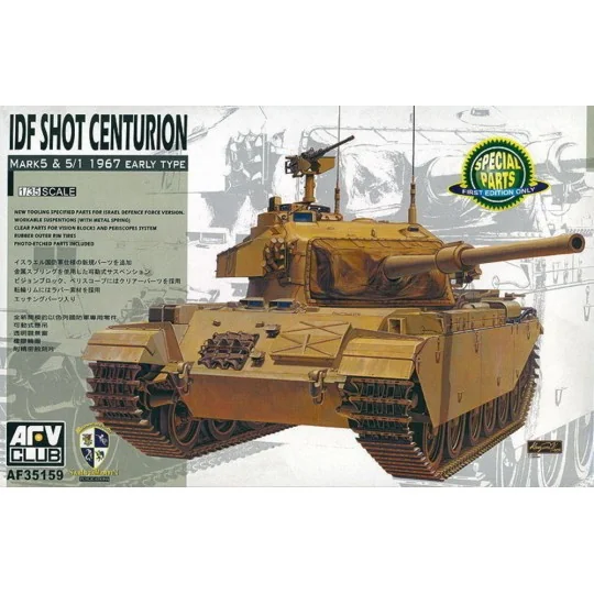 IDF Shot Centurion Mark 5 & 5/1 1967 Early Type, 1/35 - AFV-Club AF... IDF Shot Centurion Mark 5 & 5/1 1967 Early Type, 1/35 - AFV-Club AF...