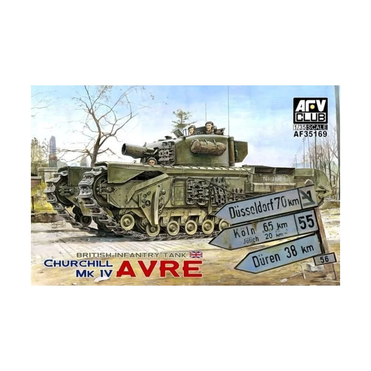 Churchill MK IV AVRE (w/vinyl & work.tr., 1/35 - AFV-Club AF35169