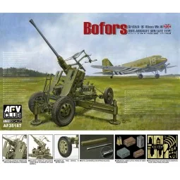 British Vers.of Bofors 40mm MKIII AA Gun, 1/35 - AFV-Club AF35187