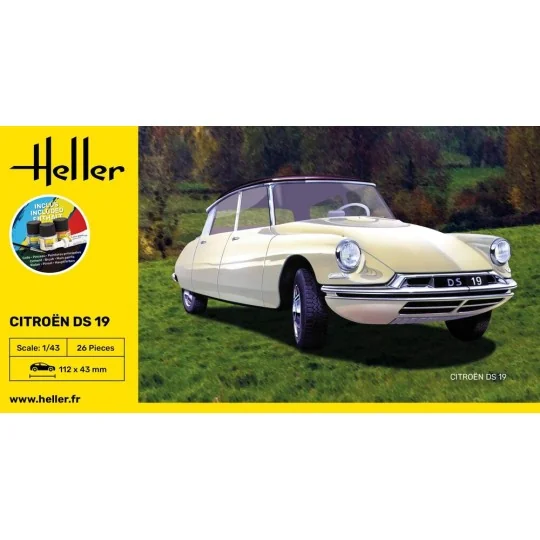 STARTER KIT Citroen DS 19, 1/43 - Heller 56162 STARTER KIT Citroen DS 19, 1/43 - Heller 56162