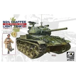 M24 Chaffee tank WW 2 British Army versi, 1/35 - AFV-Club AF35210