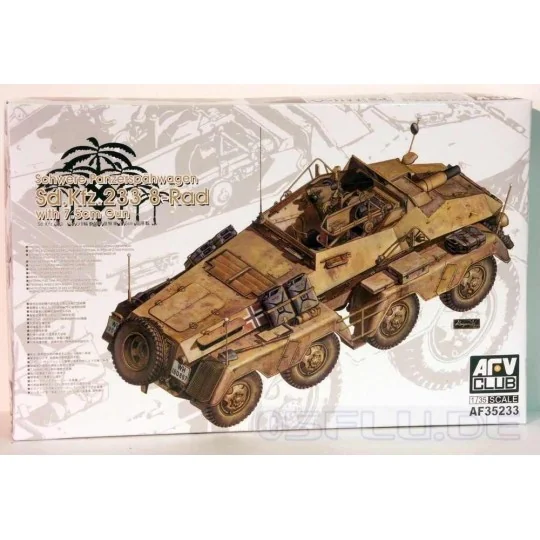 Sd.Kfz.233 8-Rad with 7,5 cm Gun Schwere Panzerspähwagen - AFV-Club...