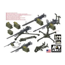 U.S. M2HB .50 Cal Machine Gun Set, 1/35 - AFV-Club AF35246