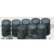 German 20L & 200L Fuel Drums, 1/35 - AFV-Club AF35266 German 20L & 200L Fuel Drums, 1/35 - AFV-Club AF35266