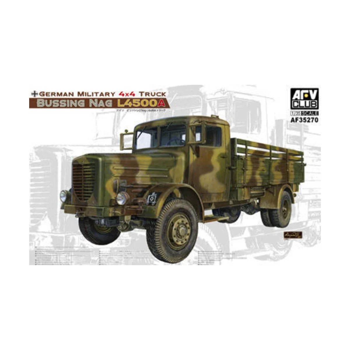 Bussing-NAG-L4500A, 1/35 - AFV-Club AF35270 Bussing-NAG-L4500A, 1/35 - AFV-Club AF35270