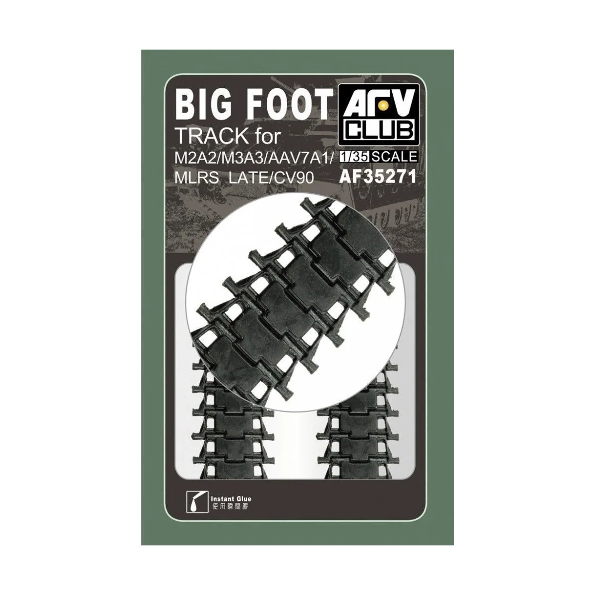 M2A2/AAV7/CV "BIG FOOT" Track, 1/35 - AFV-Club AF35271 M2A2/AAV7/CV "BIG FOOT" Track, 1/35 - AFV-Club AF35271