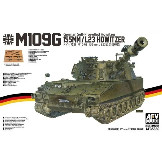 M109G 155MM/L23 Howitzer German Self-Propelled Howitzer, 1/35 - AFV...