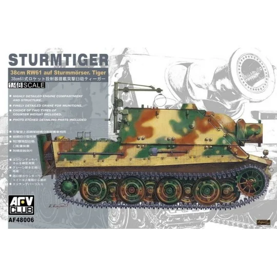 Sturmtiger 38cm RW61 auf Sturmmörser - AFV-Club AF48006