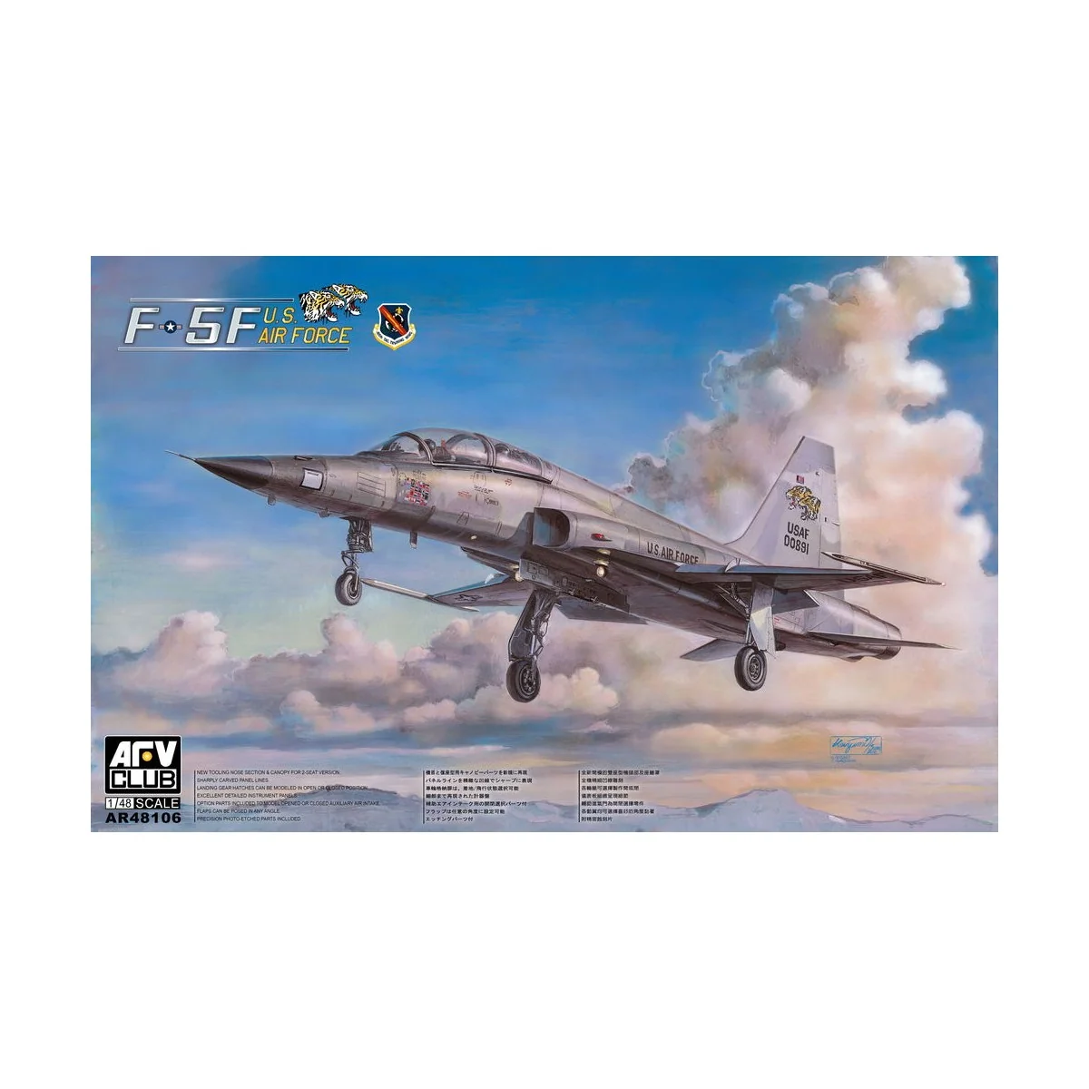 Northrop F-5F Tiger II, 1/48 - AFV-Club AR48106 Northrop F-5F Tiger II, 1/48 - AFV-Club AR48106