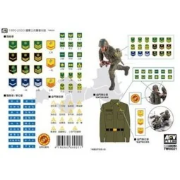 ROC ARMY 1960-2000 MILITARY ARMBAND DECAL - Hobby Fan TW60021