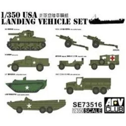 US WW2 Vehicle Set, 1/350 - AFV-Club SE73516