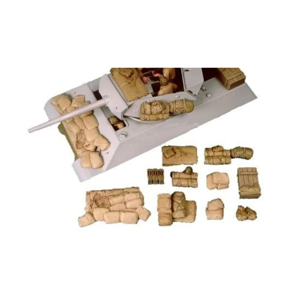 M10 Accessories & Sandbags, 1/35 - Hobby Fan HF014 M10 Accessories & Sandbags, 1/35 - Hobby Fan HF014