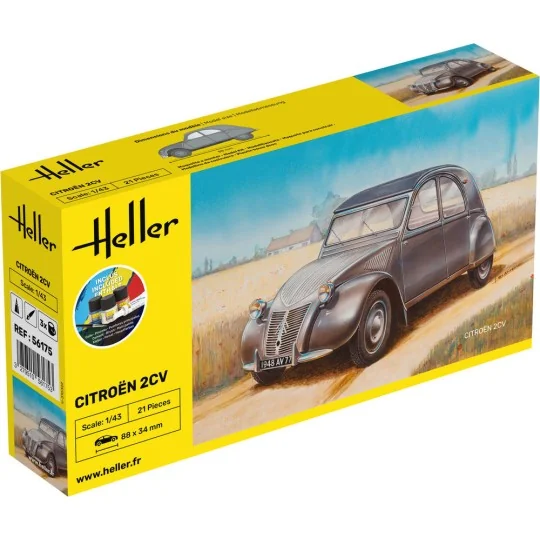 STARTER KIT Citroen 2 CV, 1/43 - Heller 56175