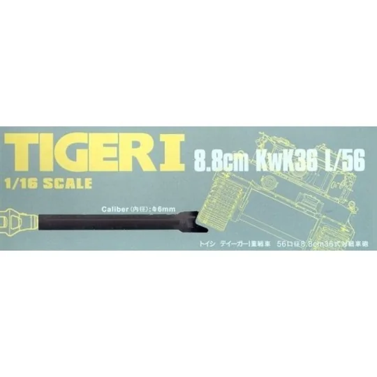 Tigeri 8.8cm KwK36 L/56 Caliber: 6mm, 1/16 - Hobby Fan HF026