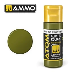 ATOM COLOR Dark Olive Green - AMMO by MIG Jimenez ATOM-20072