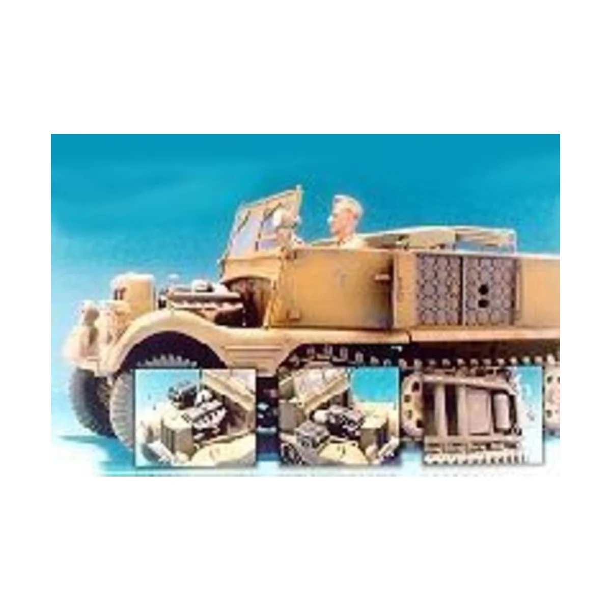 Sd.Kfz.11 3T Engine/Fuel Tank/7.5cm - Hobby Fan HF037