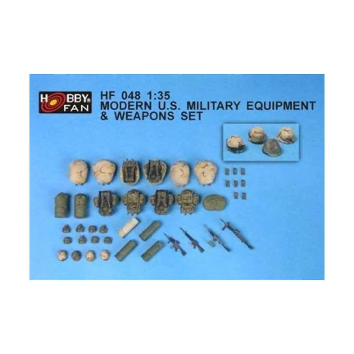 Modern U.S. Milit. Equip. & Weapons Set, 1/35 - Hobby Fan HF048