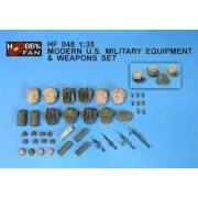 Modern U.S. Milit. Equip. & Weapons Set, 1/35 - Hobby Fan HF048