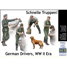 Schnelle Truppen. German Drivers, WW II Era, 1/35 - Master Box Ltd....