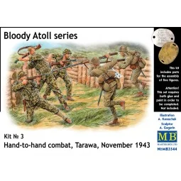 'Bloody Atol' Hand-to-hand fight, Tarawa, 1/35 - Master Box Ltd. 3544