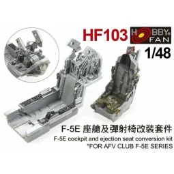 F-5E cockpit & ejection seat conversion kit, 1/48 - Hobby Fan HF103