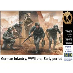 German infantry, WWII era. Early period, 1/35 - Master Box Ltd. 35177