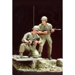 U.S. Marines Battle of Hue 1968(4)w/base - Hobby Fan HF511