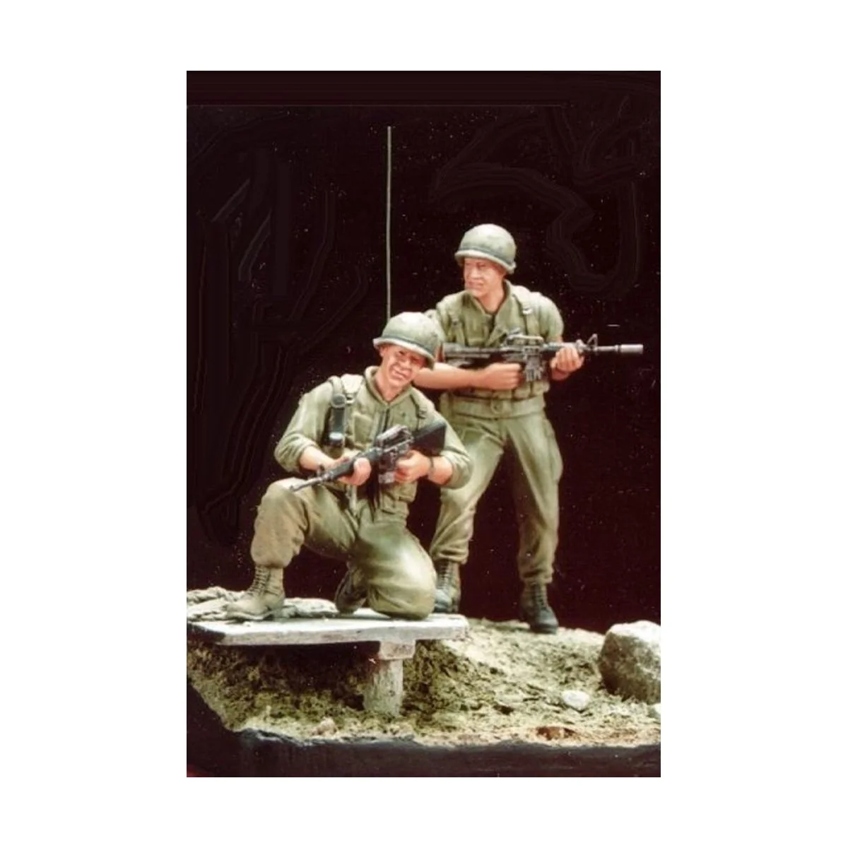 U.S. Marines Battle of Hue 1968(4)w/base, 1/35 - Hobby Fan HF511