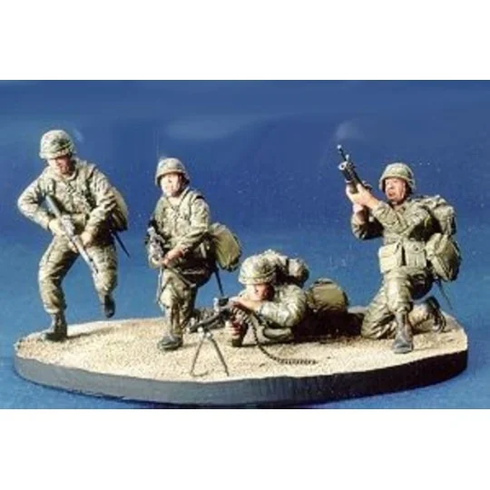R.O.C. Marine Team- 4 Figures with Base - Hobby Fan HF512