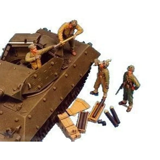 U.S. M10/M18 Tank Crew-4 Fig.&Suppl.AMMO, 1/35 - Hobby Fan HF522 U.S. M10/M18 Tank Crew-4 Fig.&Suppl.AMMO, 1/35 - Hobby Fan HF522