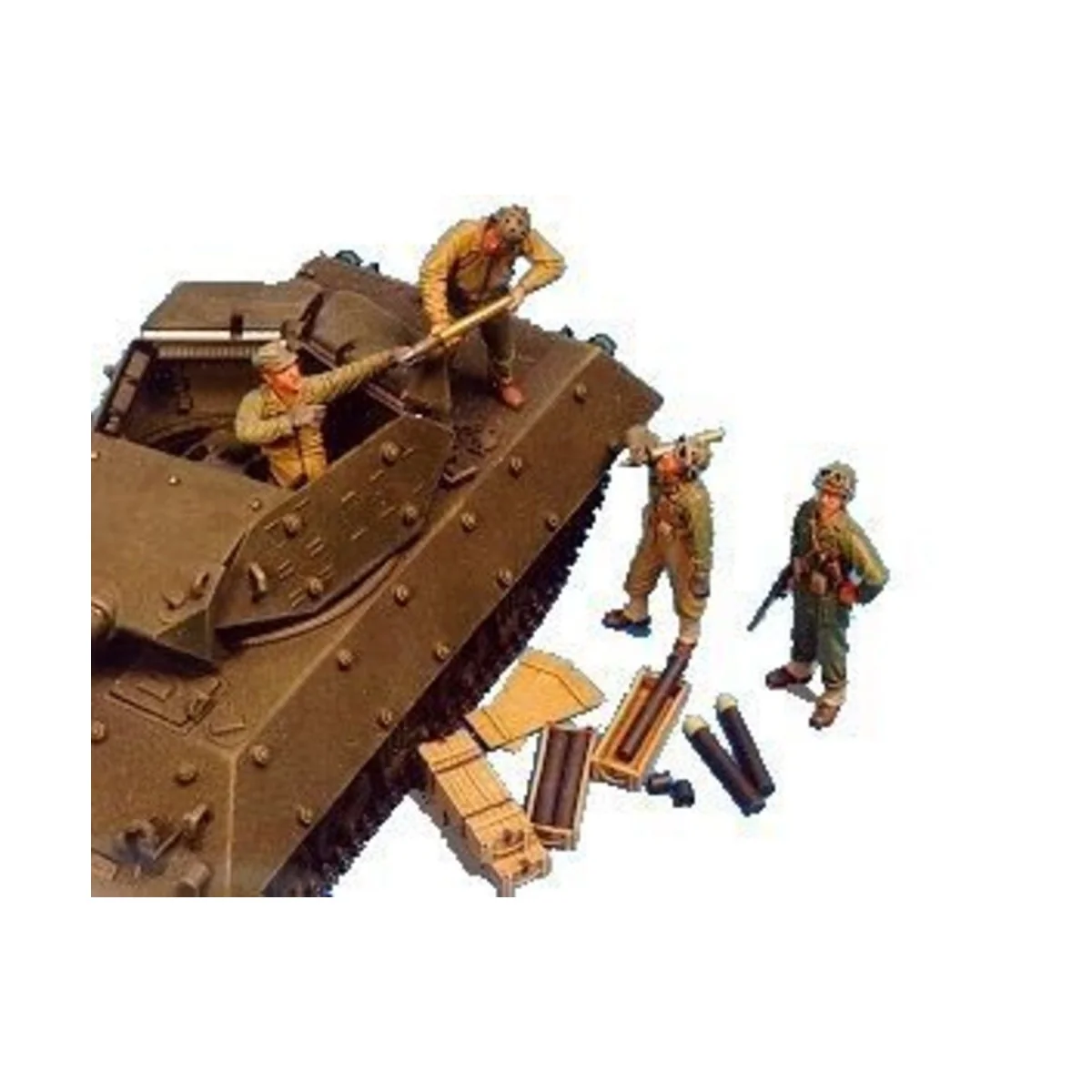 U.S. M10/M18 Tank Crew-4 Fig.&Suppl.AMMO - Hobby Fan HF522
