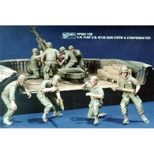 V.N. War U.S. M102 Gun Crew & Compensat. - Hobby Fan HF523